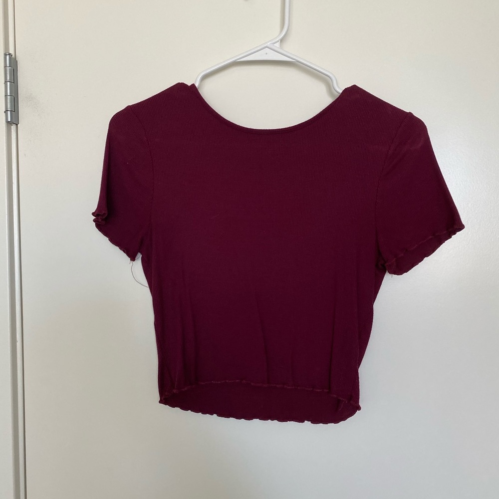 Brand new maroon top